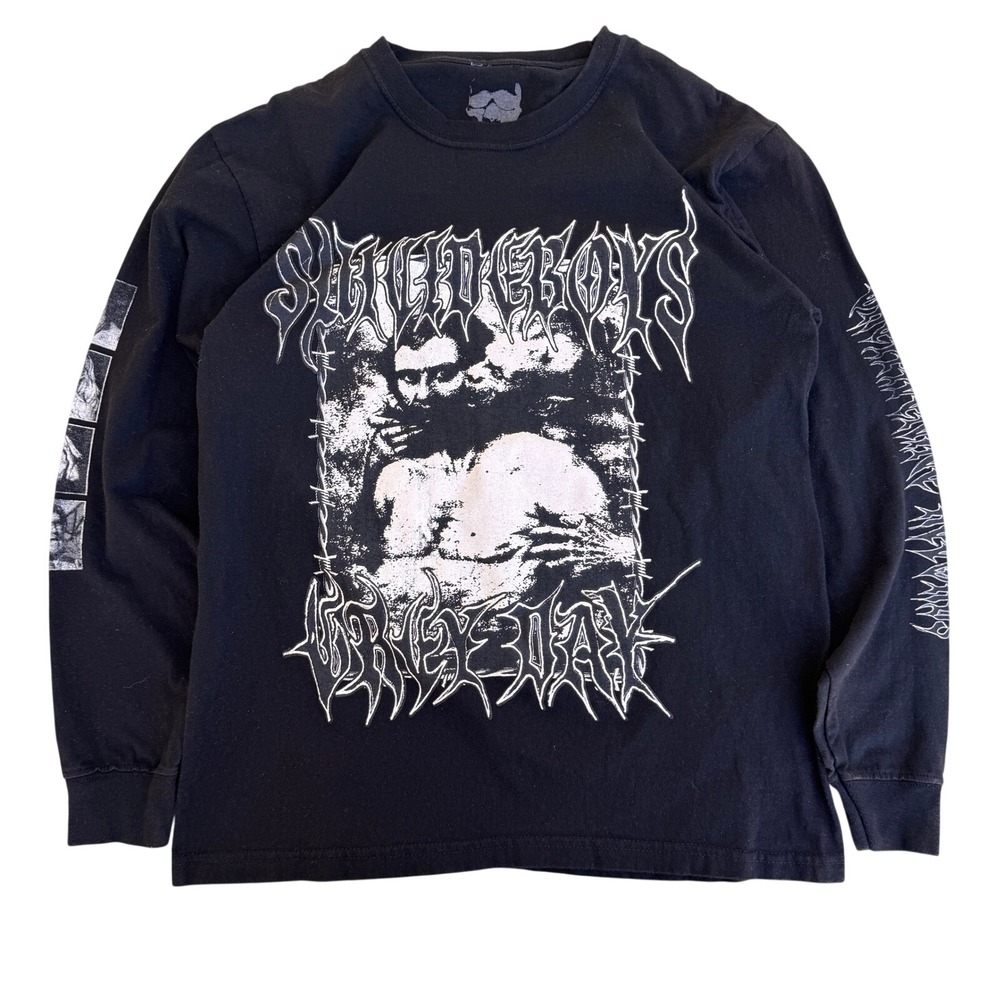 Suicideboys Grey Day G59 Records Black Long Sleeve Graphic Tour Shirt Mens Large